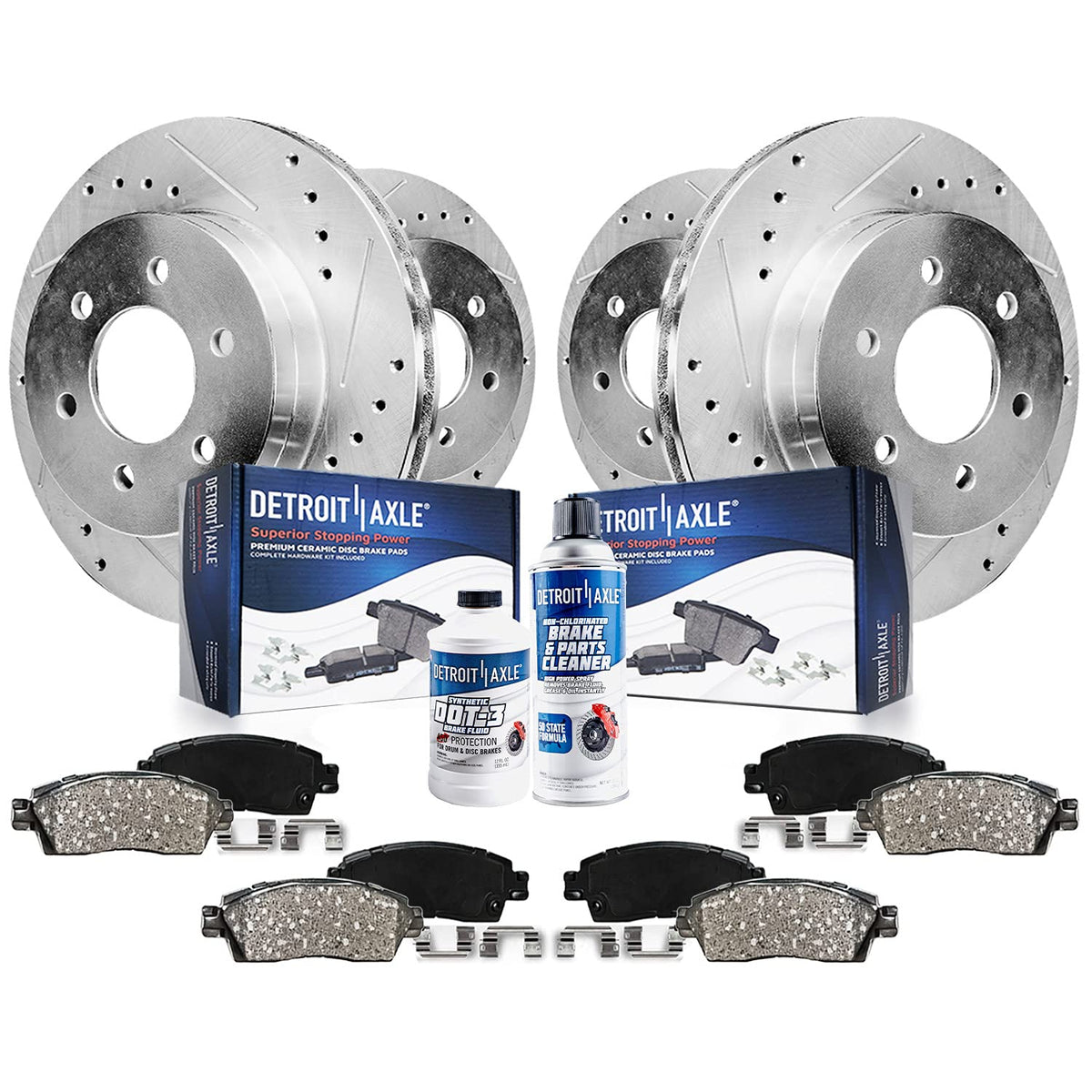 Detroit Axle - Brake Kit for Chevy GMC Avalanche Suburban Silverado Sierra Yukon XL 1500 Tahoe Replacement 12 inch Front & 12.99